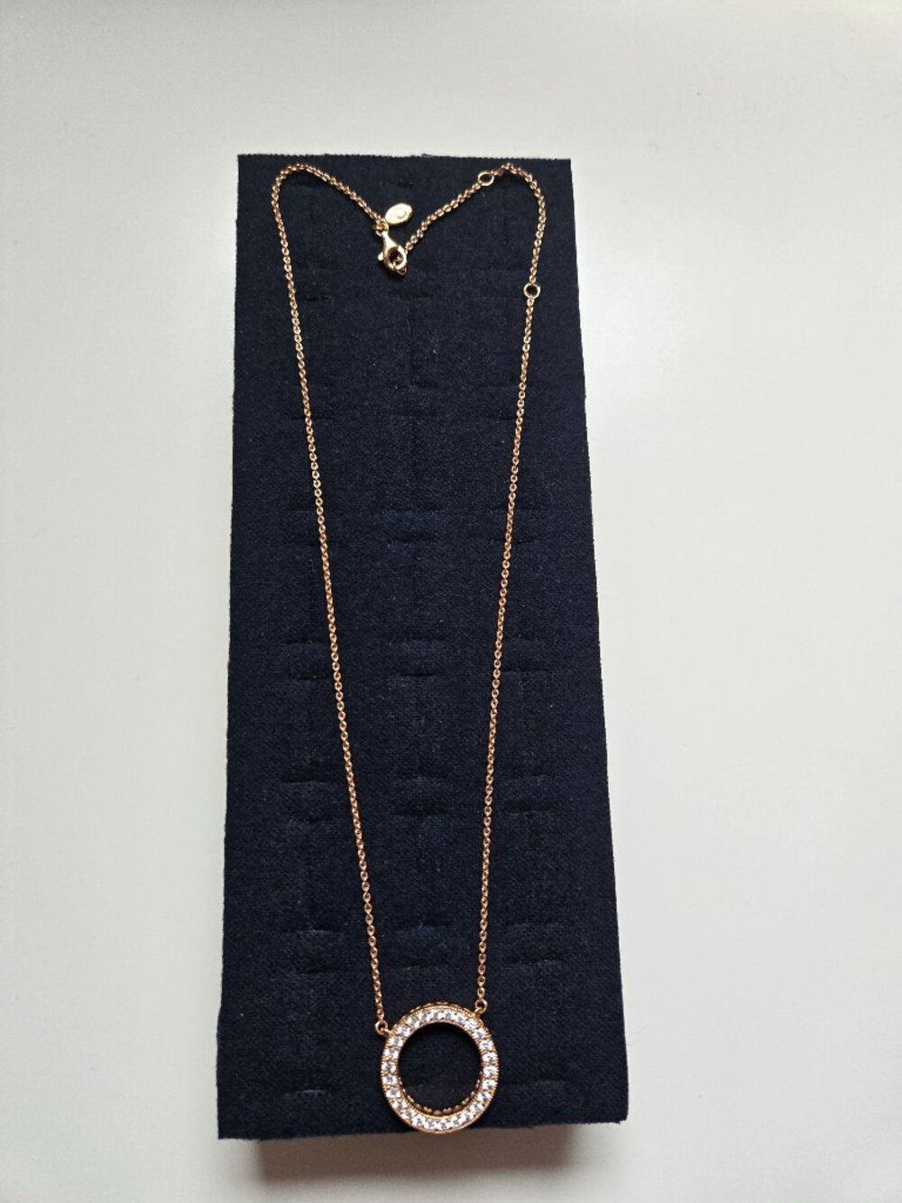 Pandora rose gold plated silver necklace
